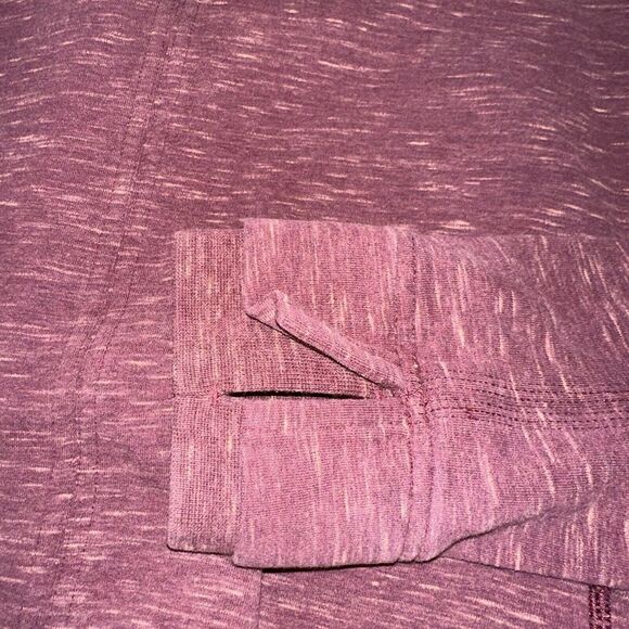 Lululemon Find Your Centre Wrap Hoodie Heathered Marled Rust Berry 6 Burgundy - Picture 5 of 9